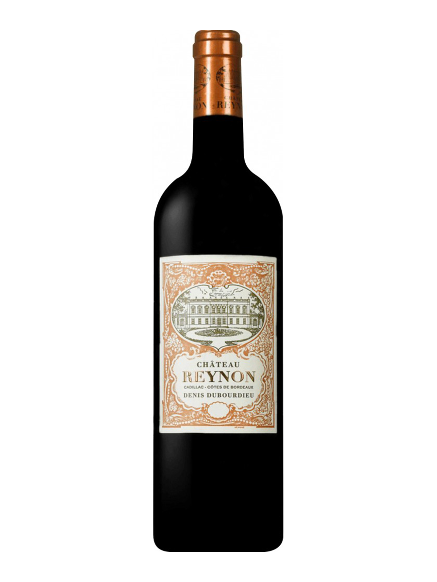 Sticlă de Château Reynon Cadillac Côtes de Bordeaux, reflectând rafinamentul Bordeaux-ului la Wine Shop Venue Oradea.